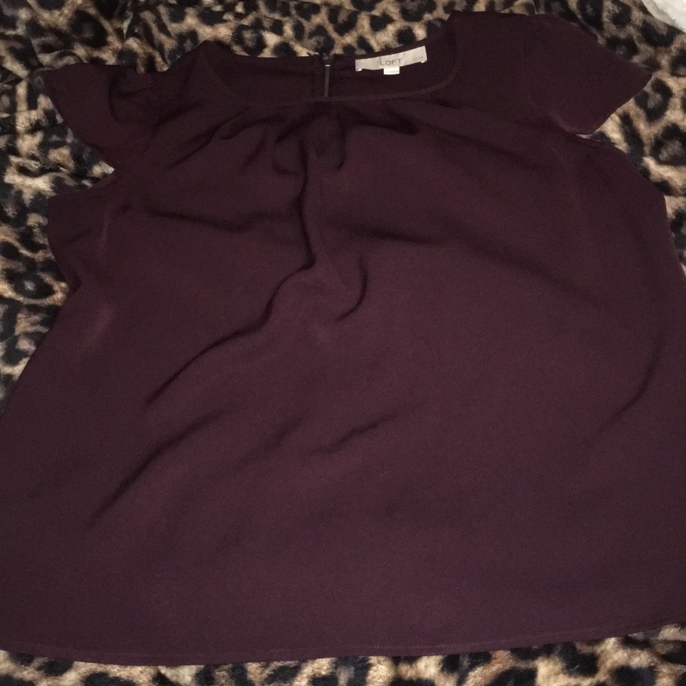 Burgundy Loft Blouse.